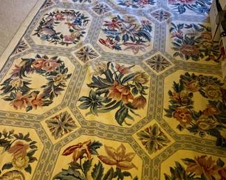 8'11" x 11'7" Needlepoint rug