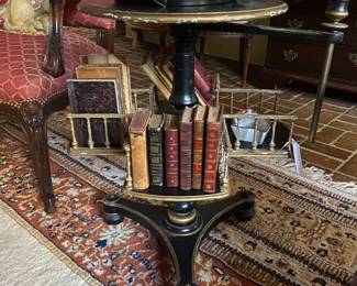 Antique Revolving Library Bookcase Table