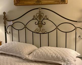 Iron Brass Queen Bed