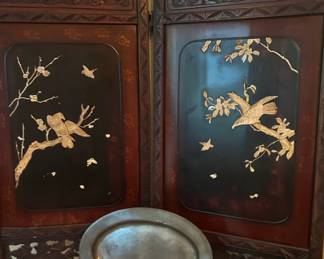 Carved Asian Screen