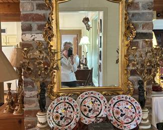 French Style Gilt Mirror