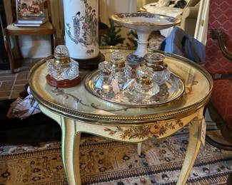 Hand Painted Gallery Tray Table