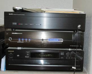 Niles SI-275 Systems Integration Amp, Panamax M5100-EX, Onkyo 6 Disc CD Player