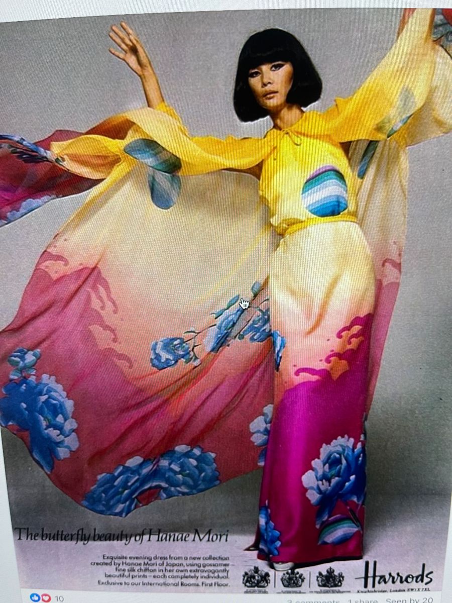 This is an ad by Hanae Mori - we have loads of her designs -