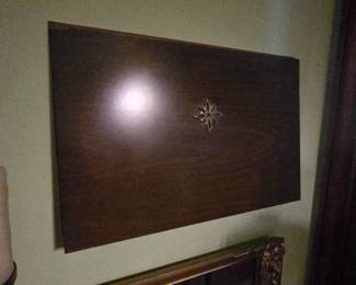 Built-in wall desk with drop front