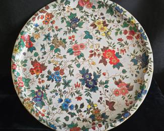 vintage 1971 Daher Decorated Ware 16" tray in excellent condition!