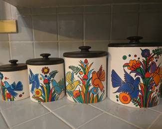 1970s Ransburg Canister Set