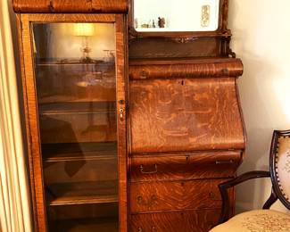 antique oak secretary