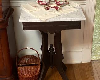 marble top side table