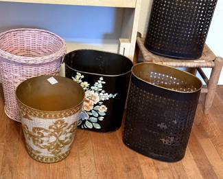 midcentury waste cans