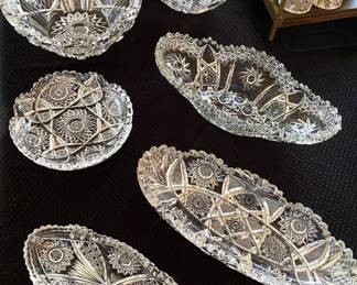 American Cut Brilliant crystal bowls