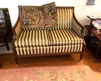 2 midcentury Traditional settees
