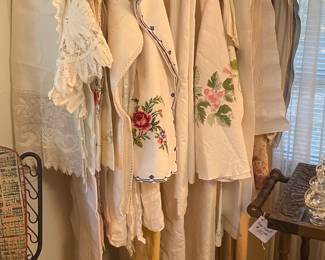 table linens - old and new !