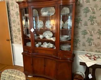 Mahogany china cabinet