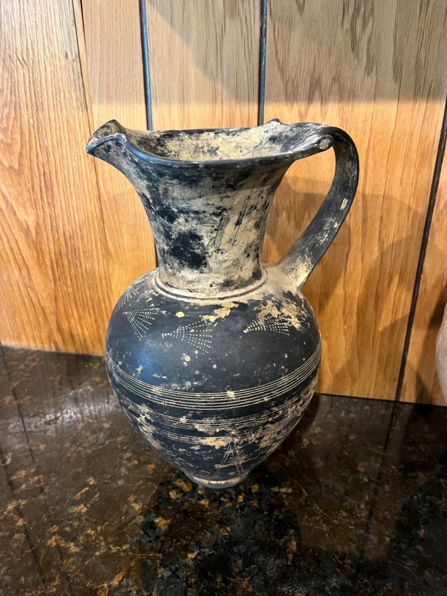 Etruscan Bucchero pitcher