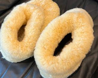 vintage sheepskin slippers