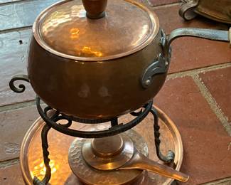 hammered copper cookware