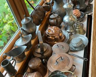 antique copper & pewter