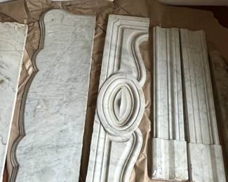 antique Italian marble fireplace surround from Rome