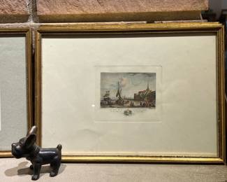 antique French etchings (3)