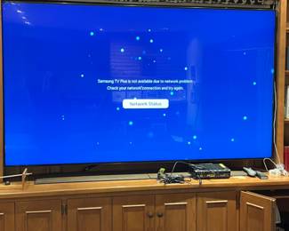 large 85" flat screen TV