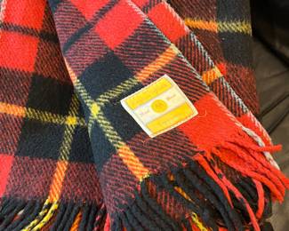 vintage wool plaid blanket