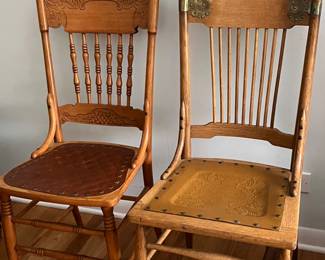 antique wood chairs