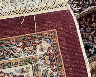 a very fine silk rug - pristine condition