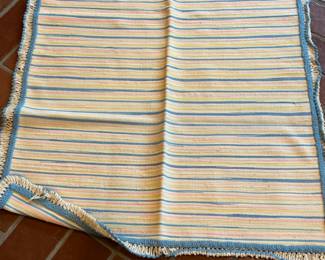 hand knit baby blankets from Italy