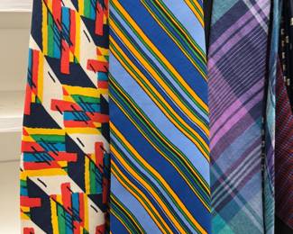 vintage men's ties - we have an Hermes, a Gucci, several Yves St. Laurent, Liberty of London, etc.
