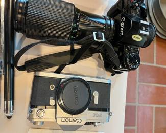 vintage Canon cameras