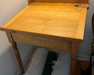 antique school desk