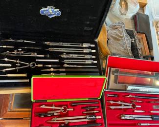 vintage drafting sets