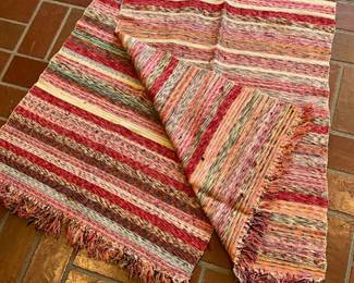beautiful woven blanket or table cover from India