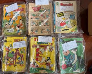 vintage Walt Disney comic books