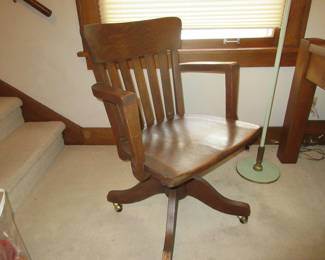 Oak desk chair