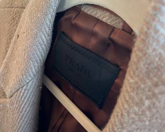 Prada overcoat that has been repaired 
