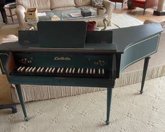 Very special Lindholm Harpsichord - mid 20th century Scand 1950 -1970 revival era Harpsichord Spinet  - Neo baroque style.  Spinet style harpsichord (single manual) Jack and Quill (plectrum)  - this was built when early music revivalists such as Wanda Landowska, Sperrhake and Lindholm supplied these instruments.