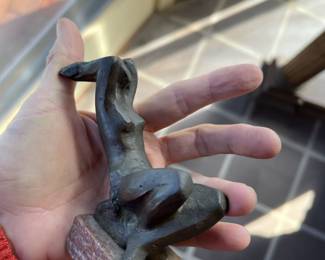 Vladimír Janoušek (1922–1986)

A major Czech modernist sculptor known for:
   •   Abstracted human forms
   •   Small bronzes
   •   Post-Cubist and stylized figures
   •   Often mounted on marble or stone bases