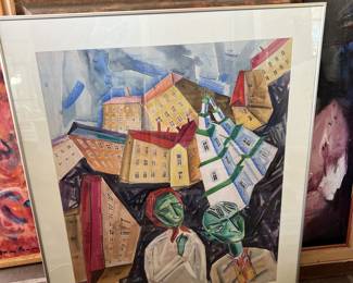 2 paintings by Roman Zuzuk Ukrainian artist, living in Canada