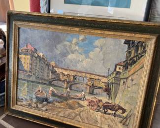 M Milosevic 1964 Yugoslav/serbian Emigre Painter working in Florence - Scuola Fiorentina 