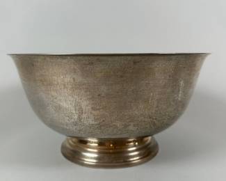 International, Paul Revere Reproduction Sterling Silver Footed Bowl. H: 4 1/2 x 9 inches, OZT: 22
