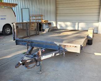 18' CAR HAULER WITH SIDE LOAD RAMP FOR MOWER OR ATV