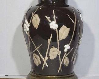 1 Vintage Ginger Jar Style Lamp believed to be Paul Hanson