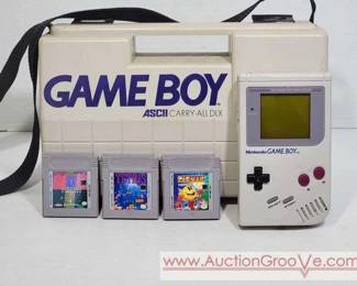 1 1989 Nintendo Game Boy with Tetris, PacMan and High Stakes Gambling Tetris