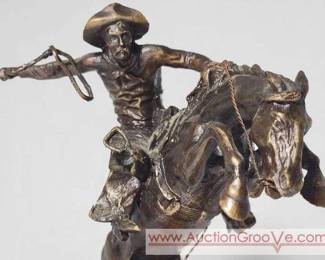 1 Broncho Buster. Frederic Remmington, Franklin Mint.