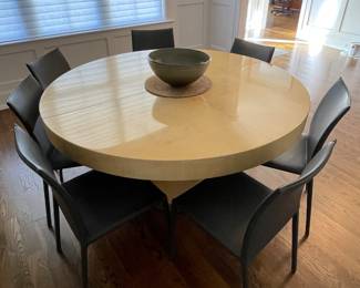 Aldo Tura Italian Goatskin Table