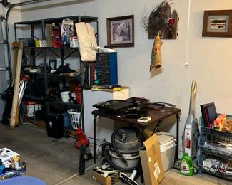 carpet shampooer, vacuum, leaf blowers, plug in cooler, skillet, surveying and architect equipment, yard tools and more.