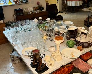 another angle of items on tables