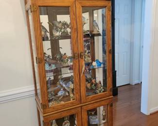 Lighted curio cabinet